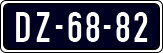 License plate of the Netherlands, Imported oldtimers (cars)