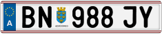 License plate of Austria, Regular plates