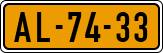 License plate of the Netherlands, Imported oldtimers (cars)