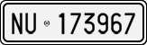 License plate of Italy, Cars (1927 year series)