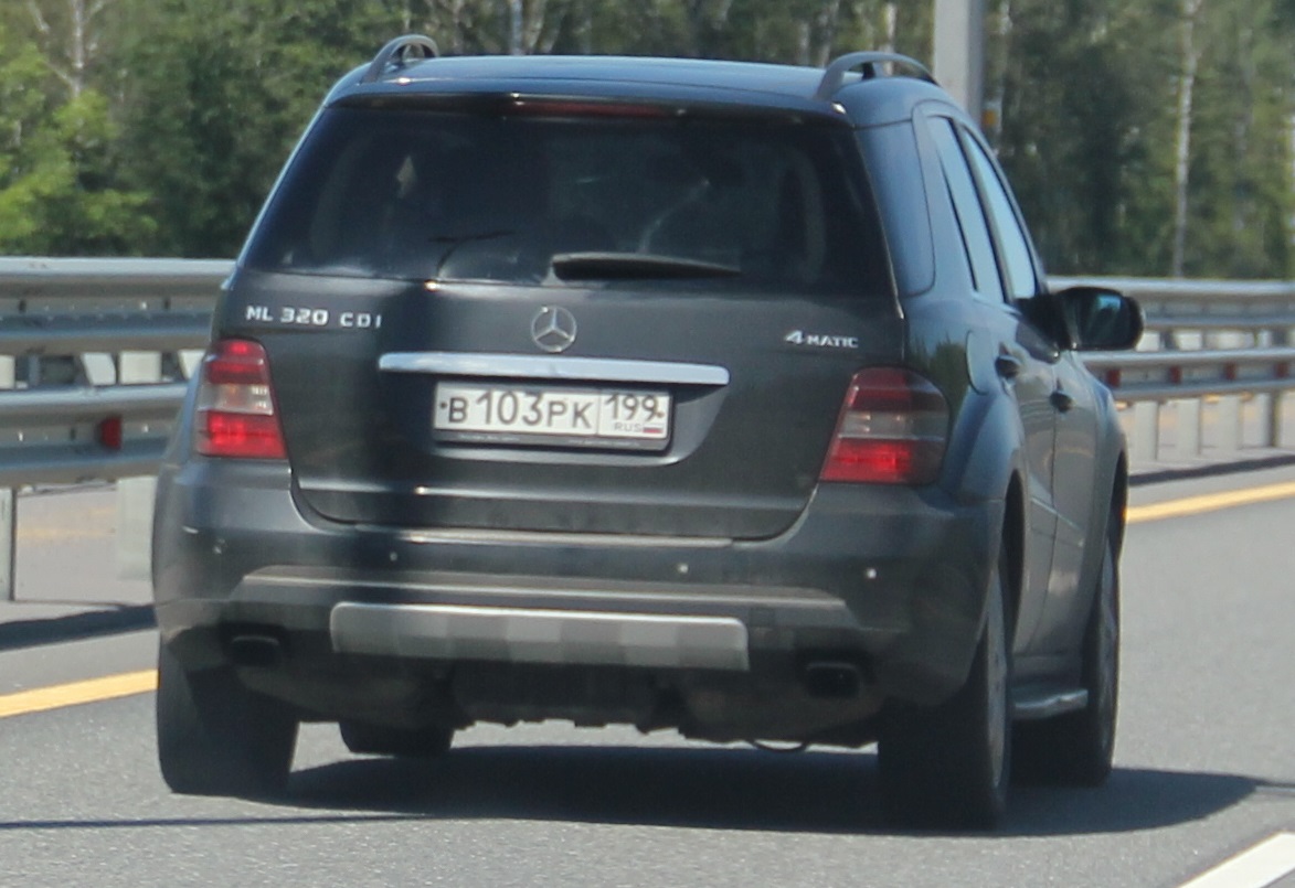 в 103 рк 199, Mercedes-Benz M-Klasse 2nd gen (W164), 2005–2011