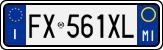 License plate of Italy, Cars (1994 year series)