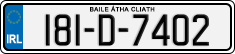 License plate of Ireland, Regular plates