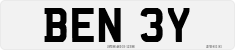 License plate of the United Kingdom, 1963 year system