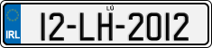 License plate of Ireland, Regular plates