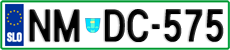 License plate of Slovenia, Cars