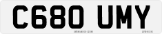 License plate of the United Kingdom, 1983 year system