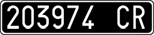 License plate of Italy, Cars (1927 year series)
