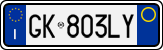 License plate of Italy, Cars (1994 year series)