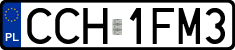 License plates of Poland, Regular car plates