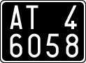 License plate of Italy, Cars (1927 year series)
