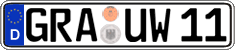 German license plate, Regular plates