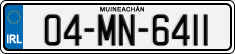 License plate of Ireland, Regular plates