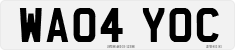 License plate of the United Kingdom, 2001 year system
