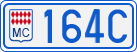 License plate of Monaco, Cars