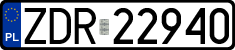 License plates of Poland, Regular car plates