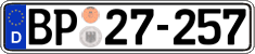 German license plate, Authorities and federal agencies