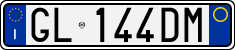 License plate of Italy, Cars (1994 year series)