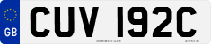 License plate of the United Kingdom, 1963 year system