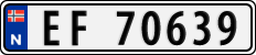 License plate of Norway, Cars