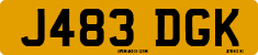 License plate of the United Kingdom, 1983 year system