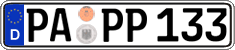 German license plate, Regular plates