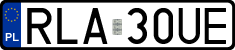 License plates of Poland, Regular car plates