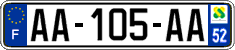 French license plate, SIV (ordinary)