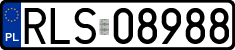 License plates of Poland, Regular car plates
