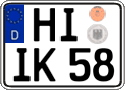 German license plate, Regular plates