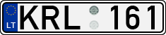License plate of Lithuania, Cars