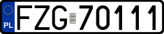 License plates of Poland, Regular car plates