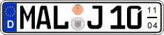 German license plate, Seasonal plates