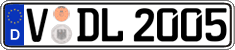 German license plate, Regular plates