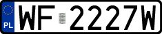 License plates of Poland, Regular car plates