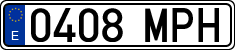 License plates of Spain, Ordinary (2000)