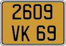French license plate, FNI