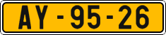 License plate of the Czech Republic, Commercial vehicles (1960)