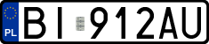 License plates of Poland, Regular car plates