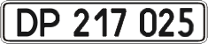 License plate Ukraine, Diplomatic