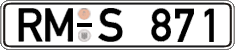 German license plate, Regular plates