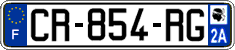 French license plate, SIV (ordinary)