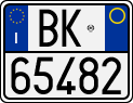 License plate of Italy, Motorcycles (1994 year series)