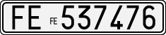 License plate of Italy, Cars (1927 year series)