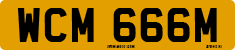 License plate of the United Kingdom, 1963 year system