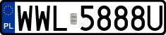 License plates of Poland, Regular car plates
