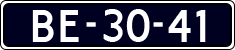 License plate of the Netherlands, Imported oldtimers (commercial vehicles)