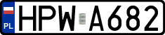License plates of Poland, Authorities