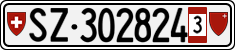 License plate of Switzerland, Provisional