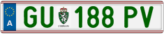 License plate of Austria, Regular plates